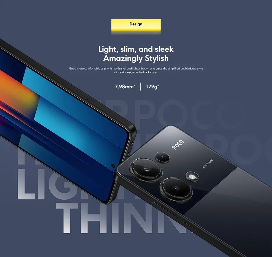 Global Version POCO M6 Pro Helio G99 Ultra 120Hz Flow AMOLED DotDisplay 67W turbo charging 64MP Triple Camera with OIS