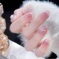 Rose Fake Nails