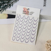 French Gradient Line Nail Art Stickers