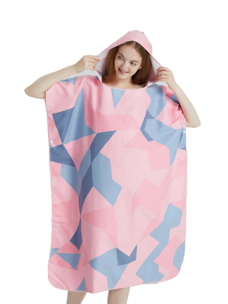 Towel Hoodie Microfiber Beach Robe