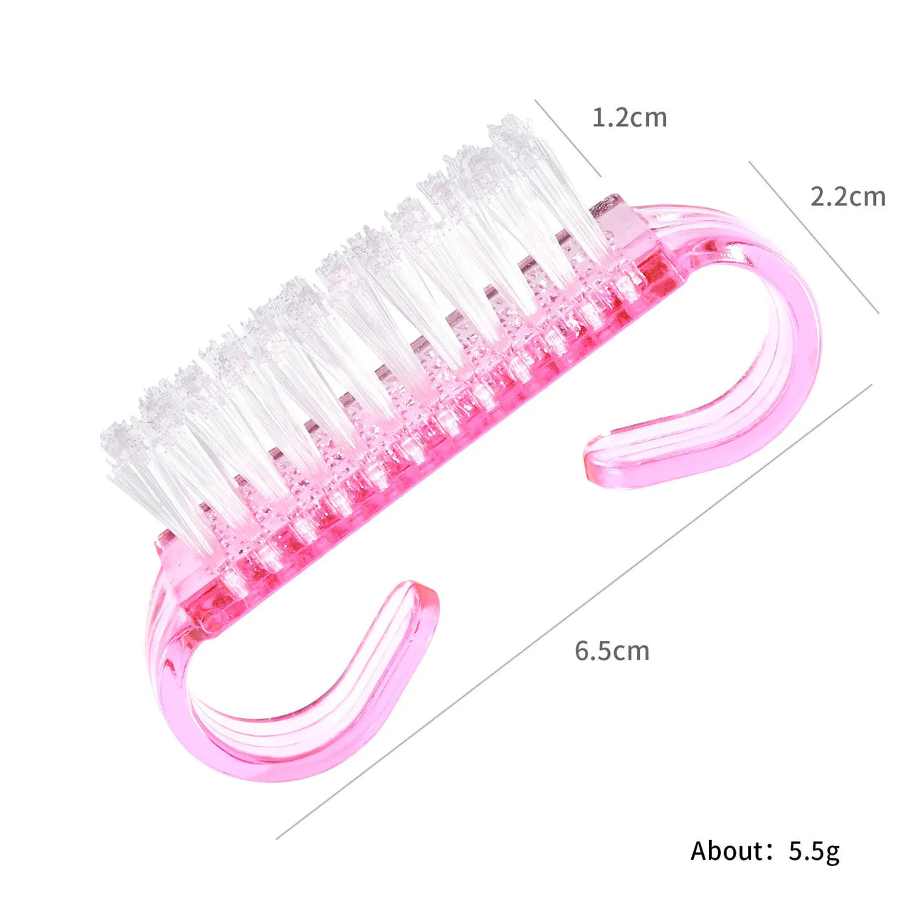 1/5/20Pcs Acrylic Nail Brush Pink Color