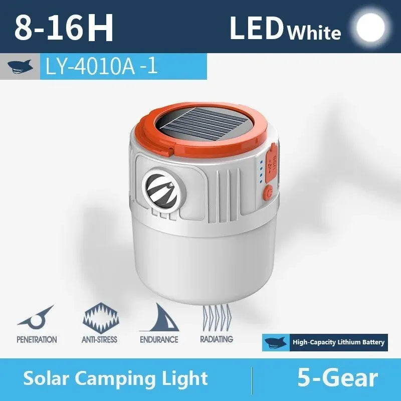 Solar Camping Light Power Bank LED
