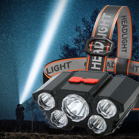 5 LED Headlamp Rechargeable