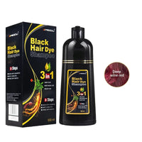 Hair Dye Shampoo 3in1 Darkening Hairs Instant Gray To Black