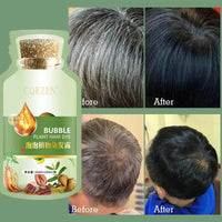 Natural Hair Dye Shampoo Gray White Hair Cover