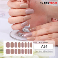 Full Cover Nail Gel Sticker Wraps Manicure
