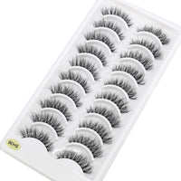 NEW 10 Pairs Natural Long False Eyelashes