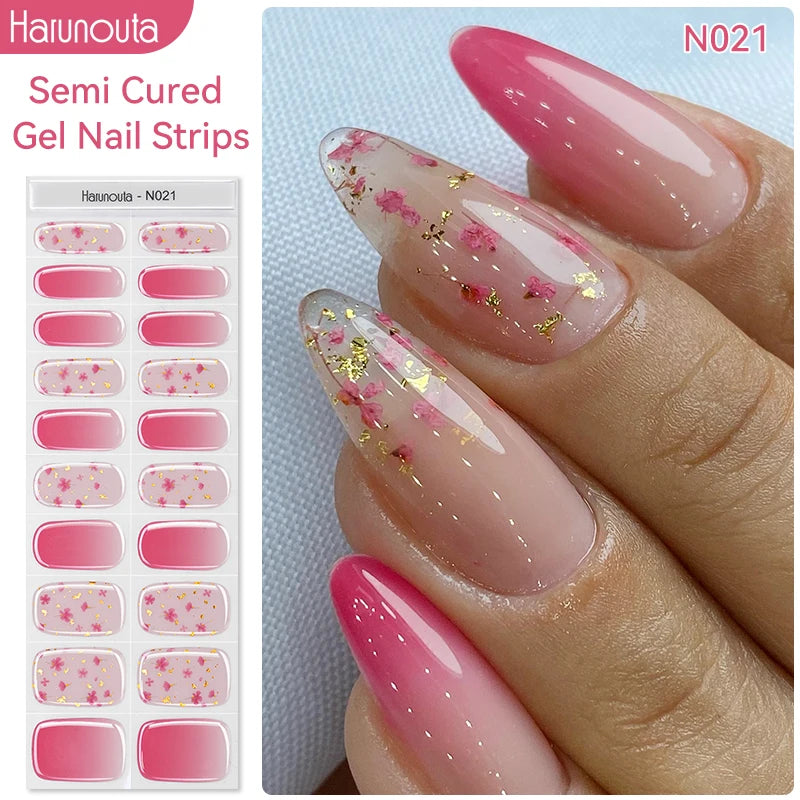 Full Cover Nail Gel Sticker Wraps Manicure