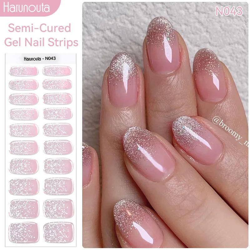 Full Cover Nail Gel Sticker Wraps Manicure
