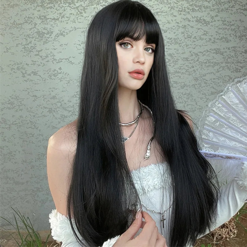 Synthetic fiber wig