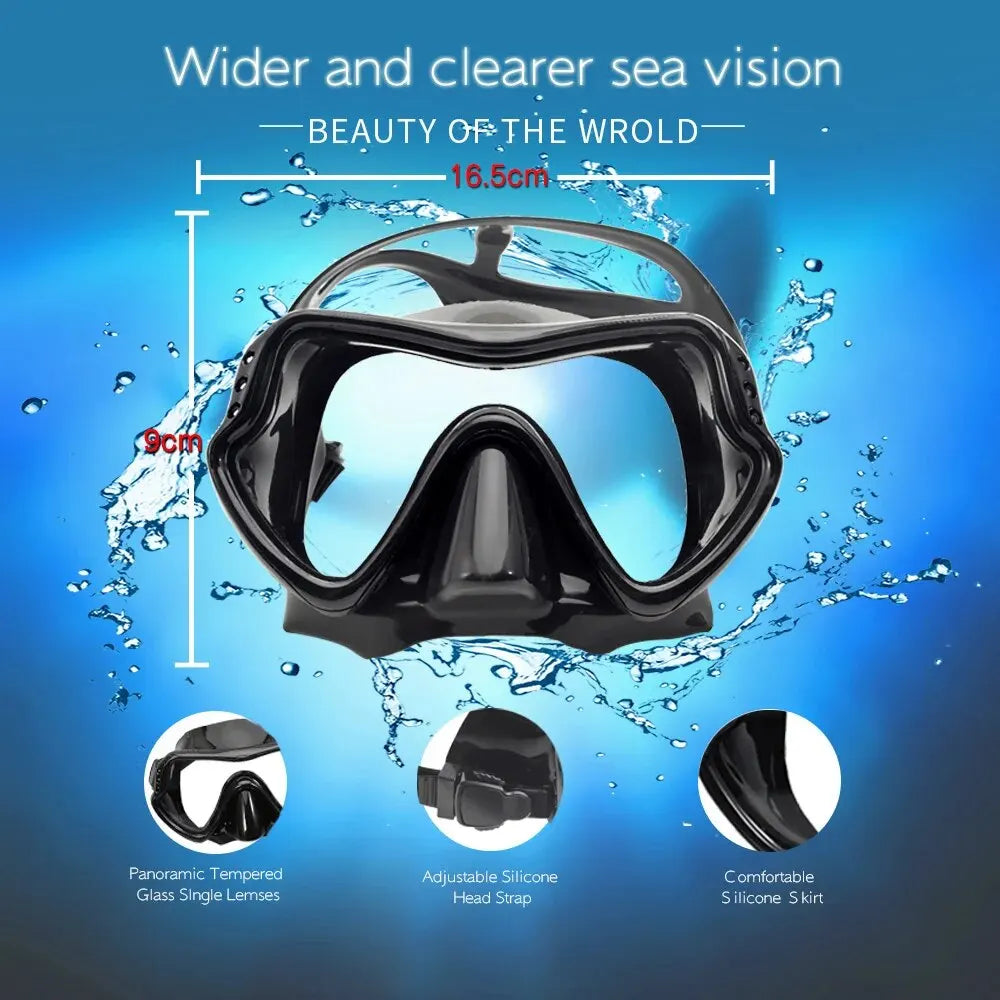 Dry Snorkel Set Diving Mask For Adults