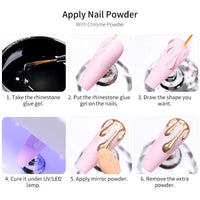 BORN PRETTY 3PCS Rhinestones Glue Gel Set