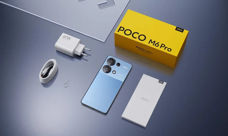 Global Version POCO M6 Pro Helio G99 Ultra 120Hz Flow AMOLED DotDisplay 67W turbo charging 64MP Triple Camera with OIS