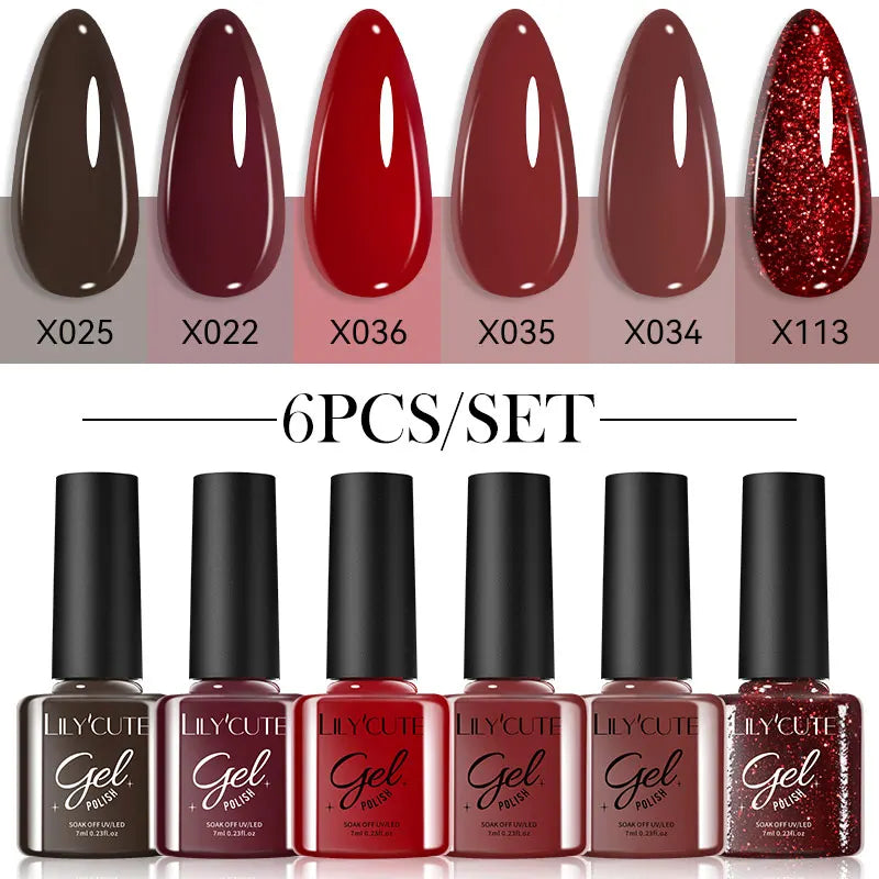 Nail Polish Kit 125 Colors Manicure Semi Permanent