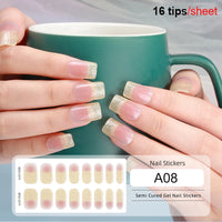 Full Cover Nail Gel Sticker Wraps Manicure