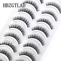 NEW 10 Pairs Natural Long False Eyelashes