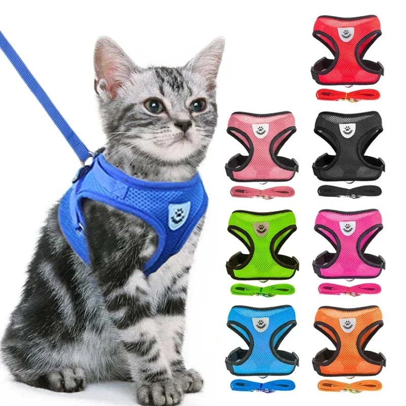 Cat Harness Vest Walking Lead