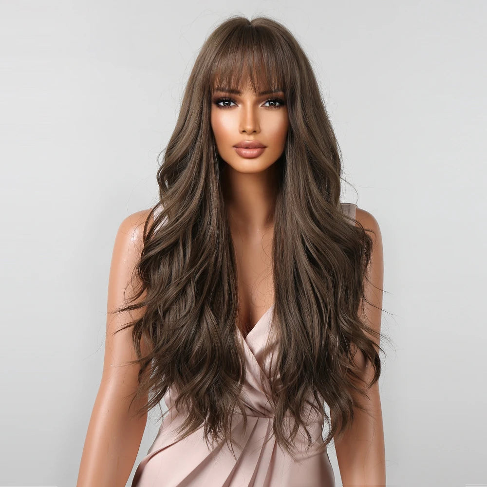Brown Wavy Wig