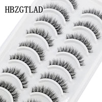 NEW 10 Pairs Natural Long False Eyelashes