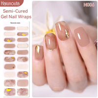 Full Cover Nail Gel Sticker Wraps Manicure