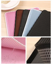 Cat Litter Mat With Gift Double Layer Waterproof