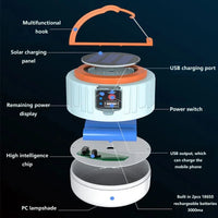 Solar Camping Light Power Bank LED