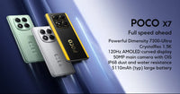 POCO X7 Global Version Cellphone 256GB 512GB Dimensity 7300-Ultra 6.67
