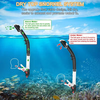 Dry Snorkel Set Diving Mask For Adults