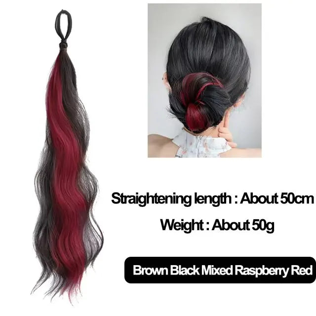 Synthetic Self-Winding Ball Head Wig