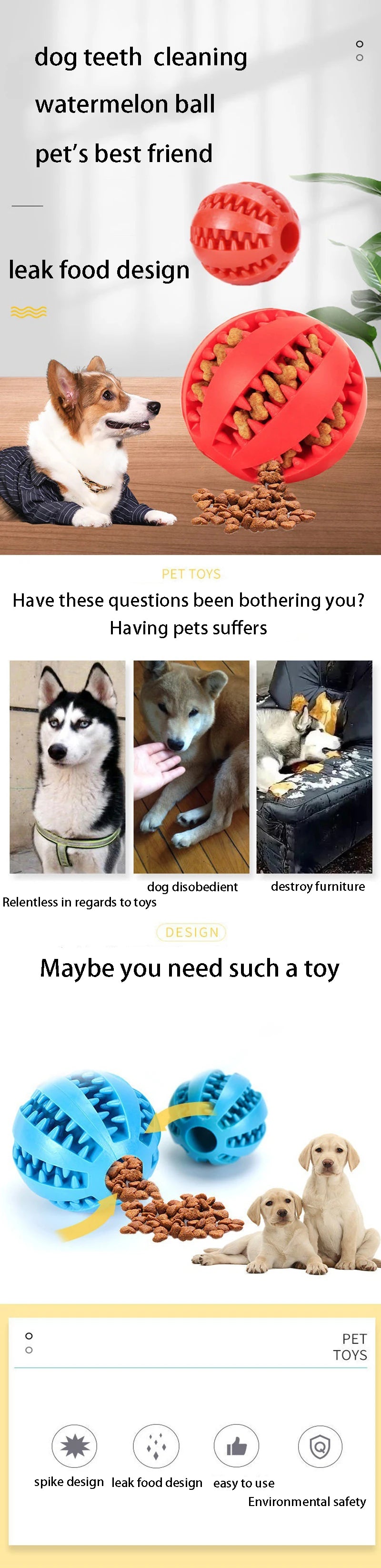 Natural Rubber Dog Chew Toy