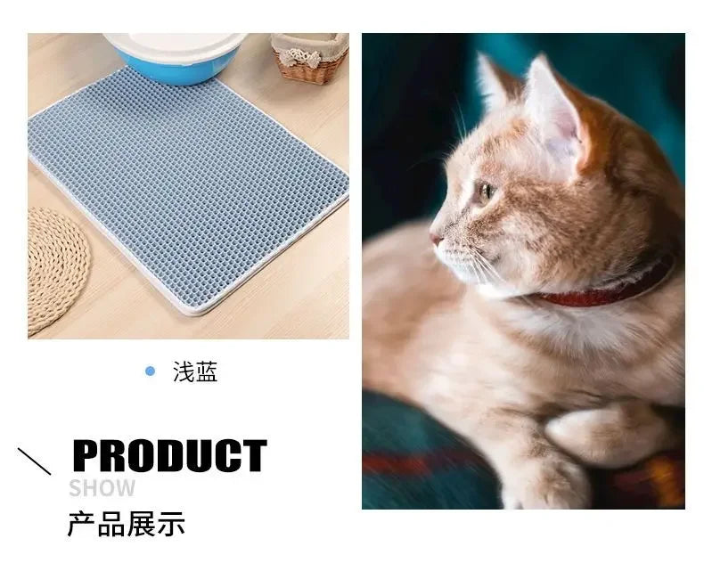 Cat Litter Mat With Gift Double Layer Waterproof