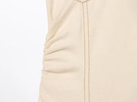 ETJ 2025 traf Spring New 1975 series denim MIDI dress with lapel side zipper fashion wrinkle waist slim elegant dress