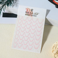 French Gradient Line Nail Art Stickers