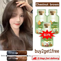 Natural Hair Dye Shampoo Gray White Hair Cover