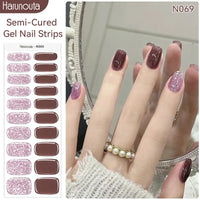 Full Cover Nail Gel Sticker Wraps Manicure