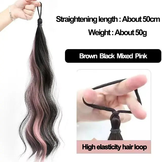 Synthetic Self-Winding Ball Head Wig