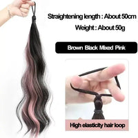 Synthetic Self-Winding Ball Head Wig