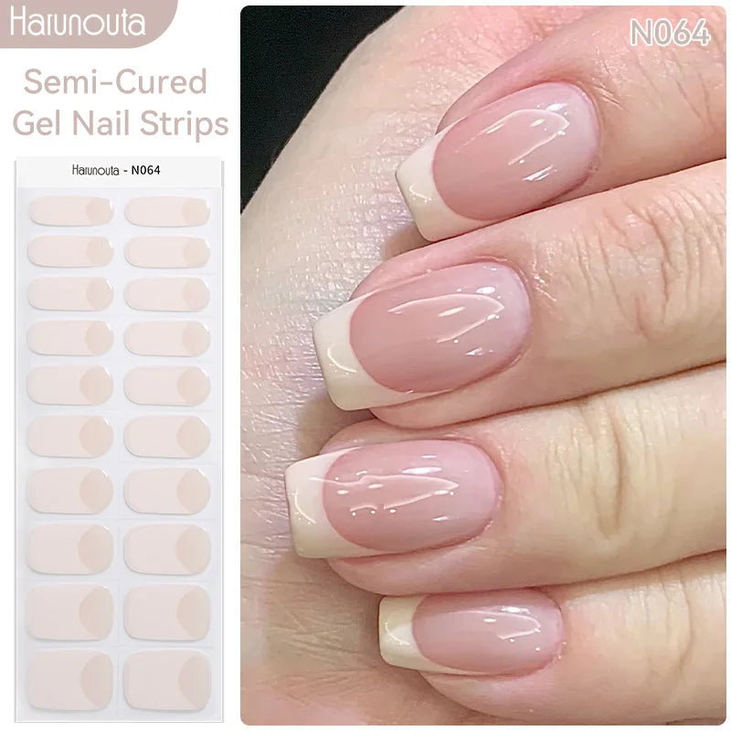 Full Cover Nail Gel Sticker Wraps Manicure
