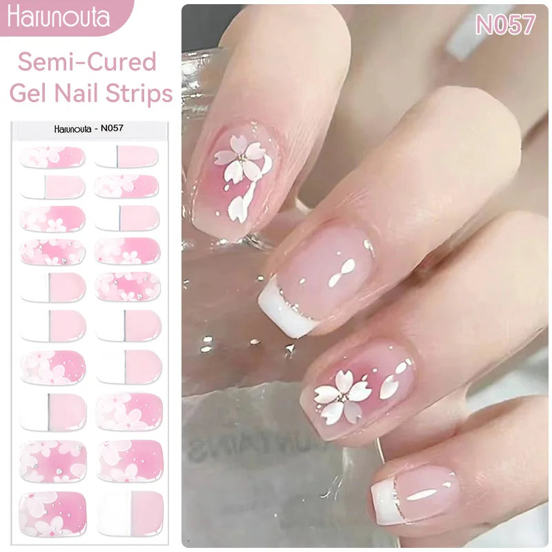 Full Cover Nail Gel Sticker Wraps Manicure
