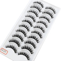 NEW 10 Pairs Natural Long False Eyelashes