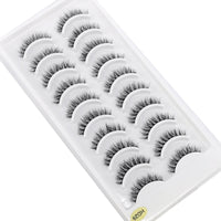 NEW 10 Pairs Natural Long False Eyelashes