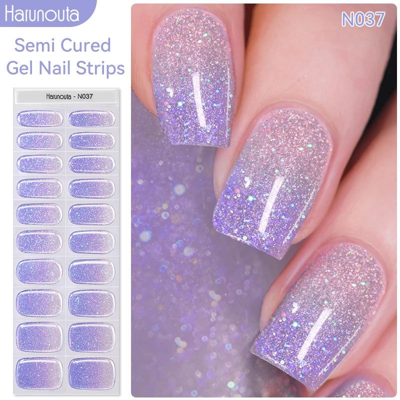 Full Cover Nail Gel Sticker Wraps Manicure