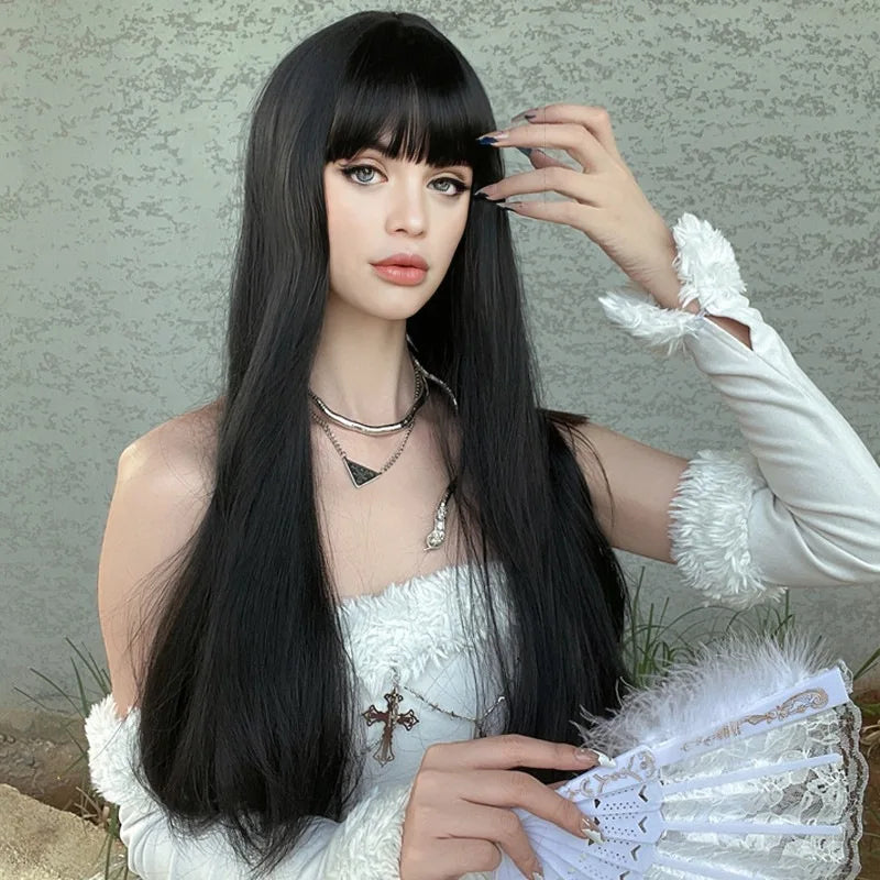 Synthetic fiber wig