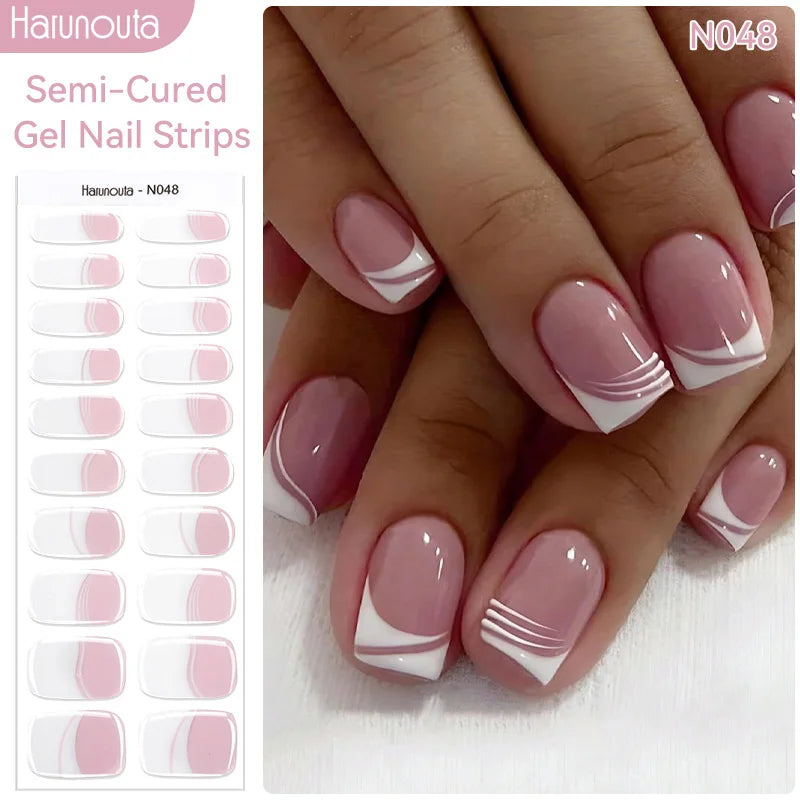 Full Cover Nail Gel Sticker Wraps Manicure