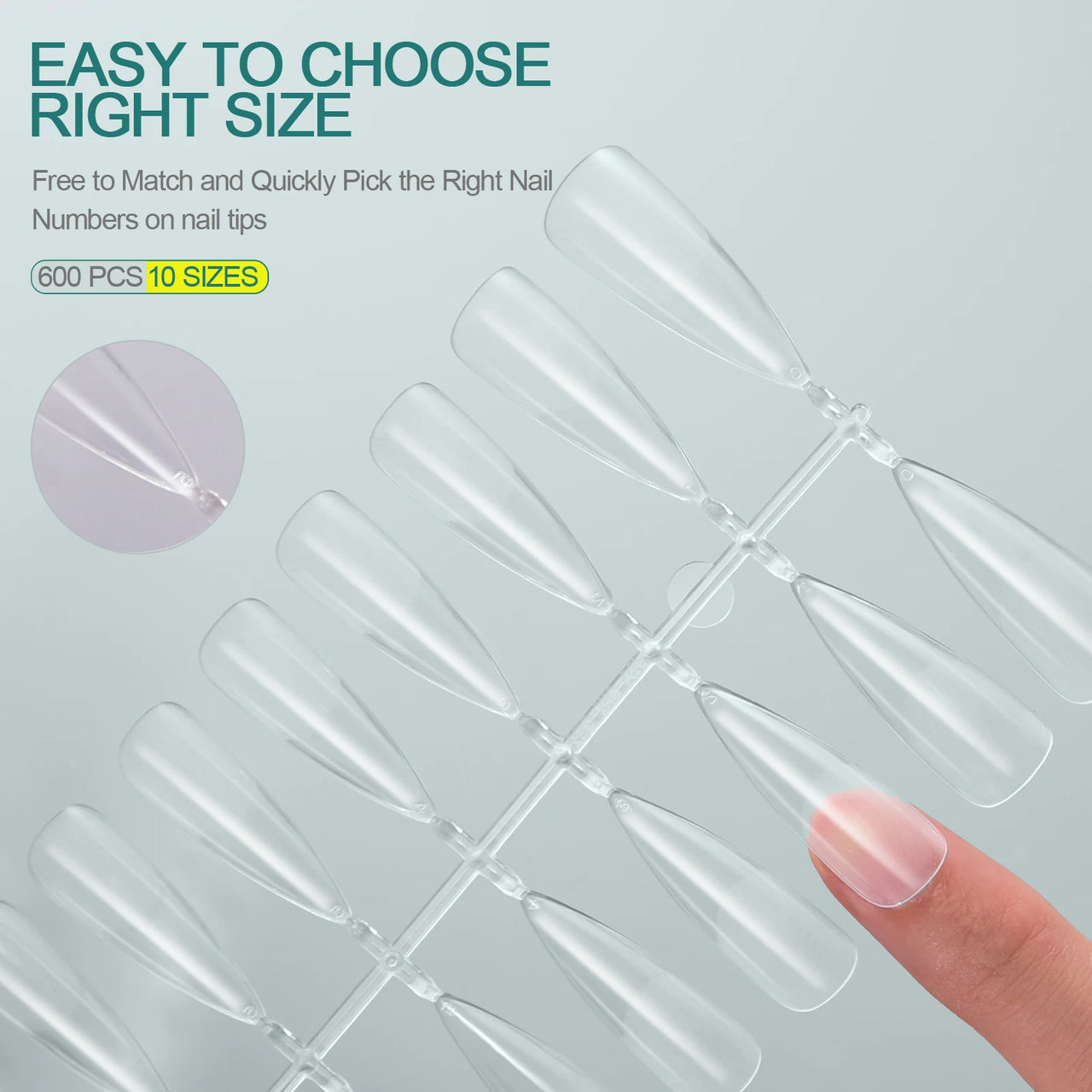 Nailpop 120pcs Acrylic Nails Fake Capsule
