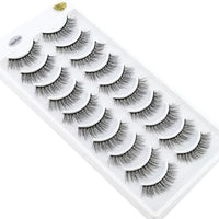 NEW 10 Pairs Natural Long False Eyelashes