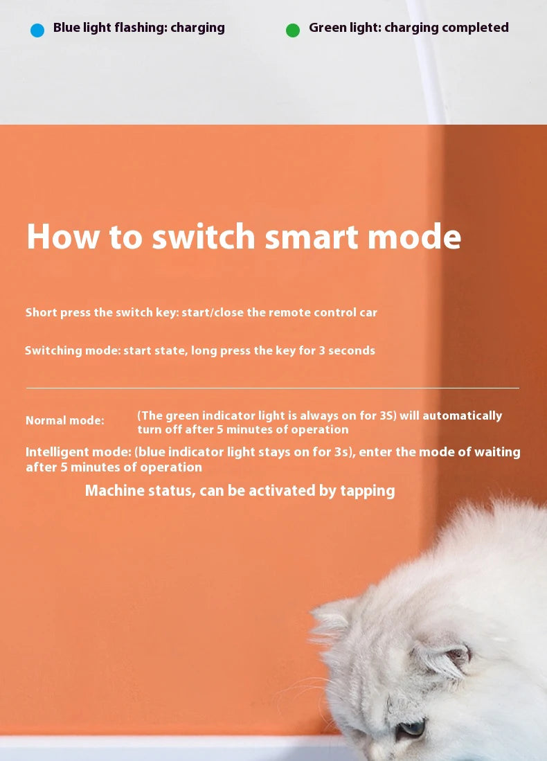 Smart Interactive Cat Toy Car