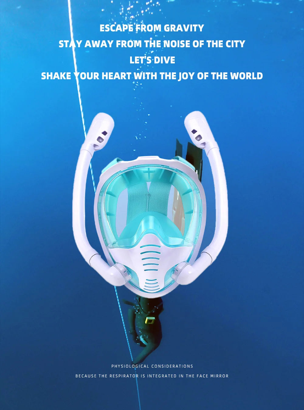 Full Face Snorkel Mask 180°Panoramic k