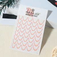 French Gradient Line Nail Art Stickers