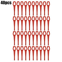 40pcs Lawn Mower Plastic Blades For Garden Grass Trimmer